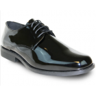 VANGELO Men Dress Shoe TUX-1 Oxford Formal Tuxedo for Prom & Wedding Black Patent - Wide Width Available